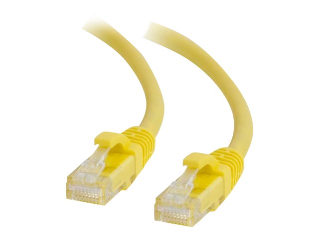 C2G Cat6 Booted Unshielded (UTP) Network Patch Cable - Patch cable - RJ-45 (M) to RJ-45 (M) - 3 m - UTP - CAT 6 - molded, snagless, stranded - yellow