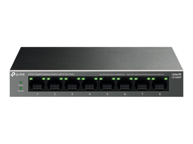 TP-Link LiteWave LS108GP V1 - switch - 8 ports