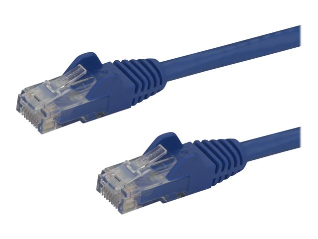 StarTech.com 1.5m CAT6 Ethernet Cable, 10 Gigabit Snagless RJ45 650MHz 100W PoE Patch Cord, CAT 6 10GbE UTP Network Cable w/Strain Relief, Blue, Fluke Tested/Wiring is UL Certified/TIA - Category 6 - 24AWG (N6PATC150CMBL) - patch cable - 1.5 m - blue