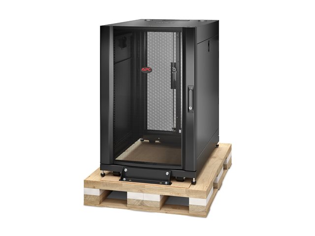 APC NetShelter SX - Rack cabinet - black - 18U - 19" - TAA Compliant - for P/N: SURT48RMXLBP