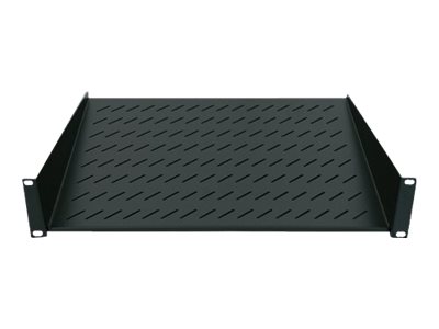 19IN CANTILEVER SHELF 1U 150MM- 2-POINT FRONT MOUNT BLACK