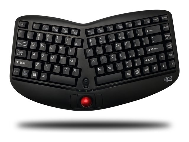 WIRELESS ERGONOMIC TRACKBALL KEYBOARD WKB-3150UB