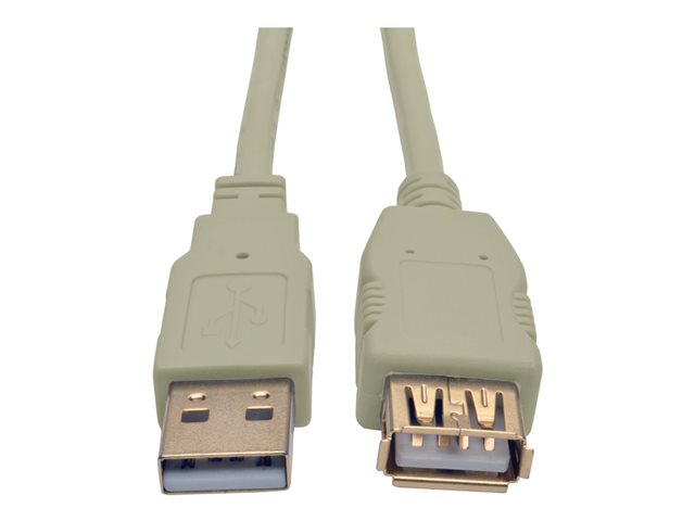 Eaton Tripp Lite Series 6ft USB 2.0 Hi-speed A/A Cable M/M 480 Mbps Beige, USB extension - USB extension cable - USB to USB - 1.83 m