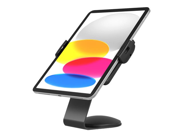 Compulocks Universal Tablet Cling Core Counter Stand or Wall Mount - Mounting kit (stand) - 45° viewing angle - for tablet - universal - lockable - metal - black - screen size: 7"-13" - mounting interface: 100 x 100 mm - wall-mountable, counter