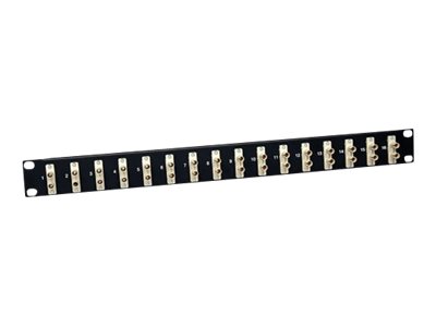 Tripp Lite 16-Port Fiber Patch Panel 62.5/125 or 50/125 ST/ST 1URM - patch panel - 1U - 19"