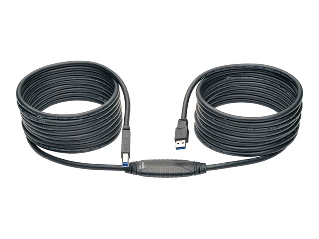Eaton Tripp Lite Series 25ft USB 3.0 SuperSpeed Active Repeater Cable A Male/B Male 25' - USB cable - USB Type B to USB Type A - 7.62 m