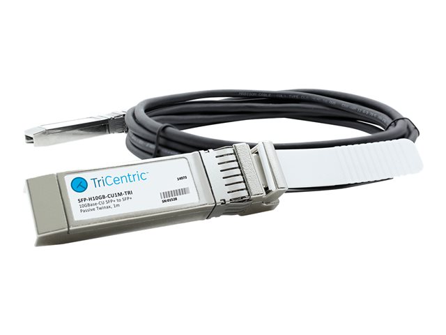 TriCentric - Direct attach cable - SFP+ to SFP+ - 1 m - twinaxial - passive - for Cisco 250 Series, Catalyst 2960, ESS9300, Nexus 93180, 9336, 9372, UCS 6140, C4200