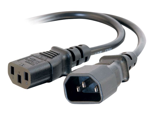 C2G - power extension cable - power IEC 60320 C13 to IEC 60320 C14 - 1.8 m