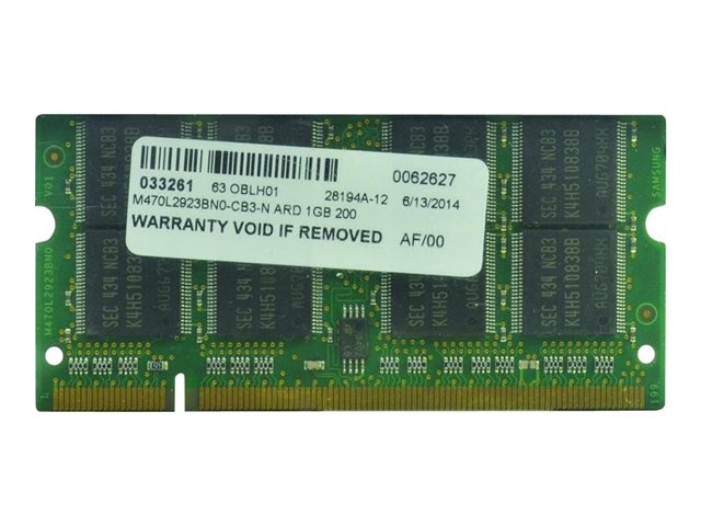 2-Power - DDR - module - 1 GB - SO-DIMM 200-pin - 333 MHz / PC2700 - unbuffered