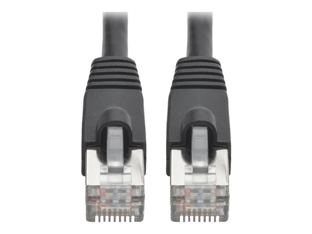 Tripp Lite Cat6a 10G-Certified Snagless Shielded STP Network Patch Cable (RJ45 M/M), PoE, Black, 20 ft. - patch cable - 6.1 m - black