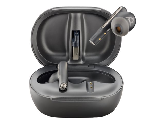 HP Poly Voyager Free 60+ UC M - True wireless earphones with mic - in-ear - Bluetooth - active noise cancelling - carbon black