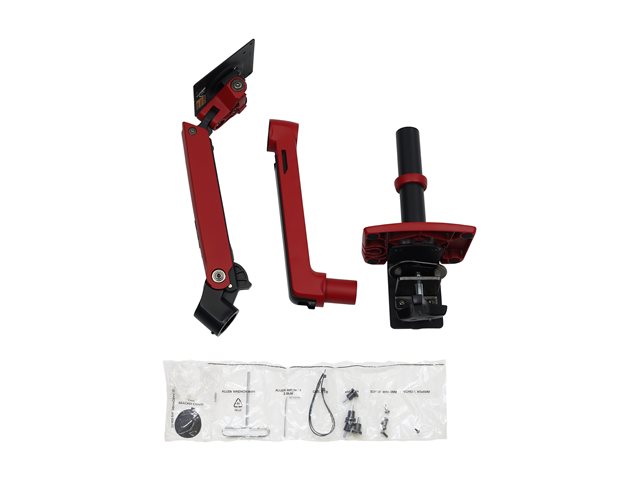 Ergotron LX - Mounting kit (monitor arm, 2-piece desk clamp, pole, extension) - for LCD display - red - screen size: up to 34" - desktop
