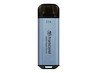 Transcend ESD300C - SSD - 1 TB - external (portable) - USB 3.2 Gen 2x1 (USB-C connector) - sky blue