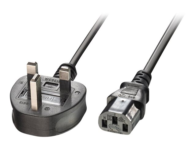1M MAINS POWER CBL UK 3 PIN PLUG TO IEC C13