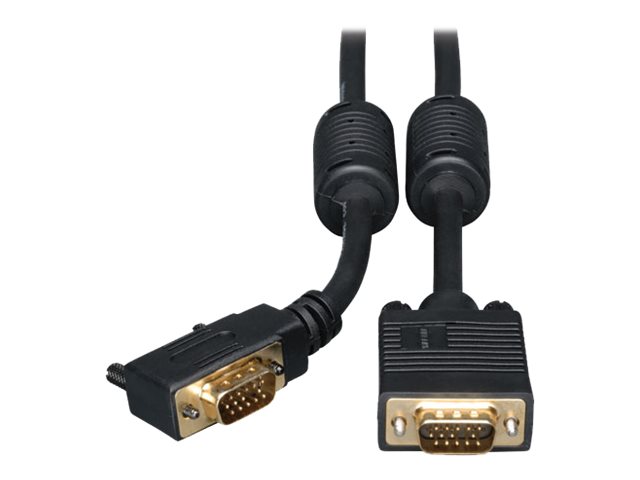 Eaton Tripp Lite Series VGA High-Resolution RGB Coaxial Cable (HD15 M/M), Right-Angle Connector, 6 ft. (1.83 m) - VGA cable - 1.8 m