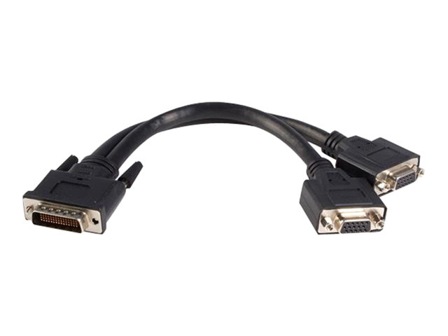 StarTech.com DMS 59 to VGA Splitter - 8in - DMS 59 to 2x VGA - Y Cable - Monitor Splitter Cable - DMS 59 Cable - DMS 59 to VGA Adapter (DMSVGAVGA1) - VGA cable - 20 cm