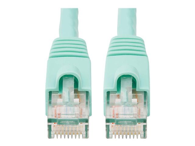 Eaton Tripp Lite Series Cat6a 10G Snagless UTP Ethernet Cable (RJ45 M/M), Aqua, 7 ft. (2.13 m) - patch cable - 2.1 m - aqua blue