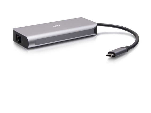 C2G USB-C 4.0 6-in-1 Mini Docking Station with HDMI, USB-A, Ethernet, and USB-C 85W- 8K 60HZ - Docking station - USB-C / Thunderbolt 3 - HDMI - 1GbE