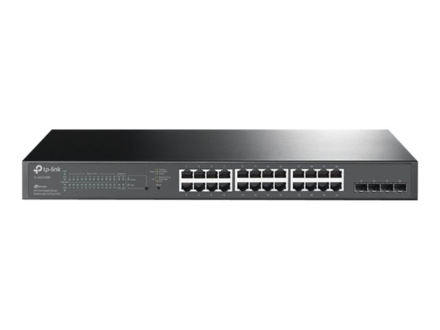 TP-Link JetStream TL-SG2428P V5 - Switch - L2+ - smart - 24 x 10/100/1000 (PoE+) + 4 x Gigabit SFP - rack-mountable - PoE+ (250 W)