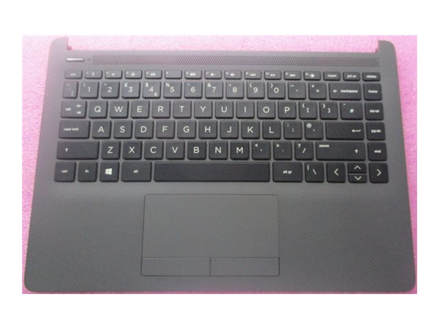 HP - notebook replacement keyboard - with touchpad - QWERTY - UK - jet black - with top cover Input Device