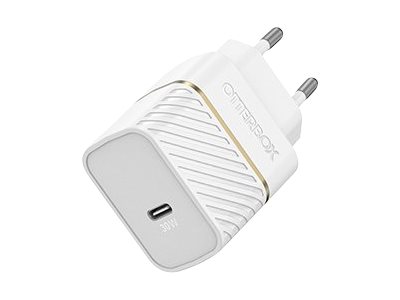 OtterBox EU Wall Charger 30W GaN - 1X USB-C 30W USB-PD White