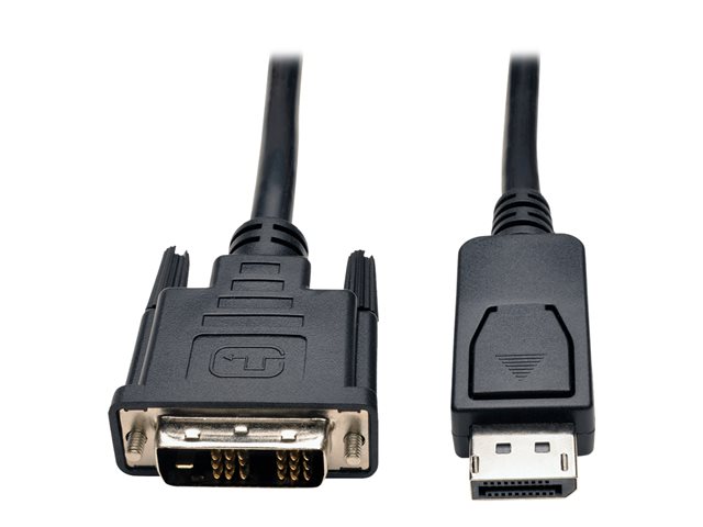 Eaton Tripp Lite Series DisplayPort to DVI Adapter Cable (DP with Latches to DVI-D Single Link M/M), 6 ft. (1.8 m) - display cable - 1.8 m