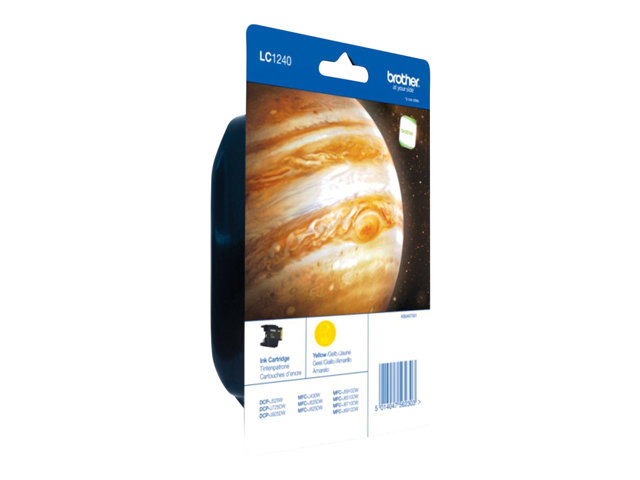 Brother LC1240YBP - yellow - original - ink cartridge