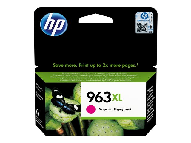 HP 963XL - 23.25 ml - High Yield - magenta - original - ink cartridge - for Officejet Pro 9010, 9012, 9014, 9015, 9016, 9019, 9020, 9022, 9025