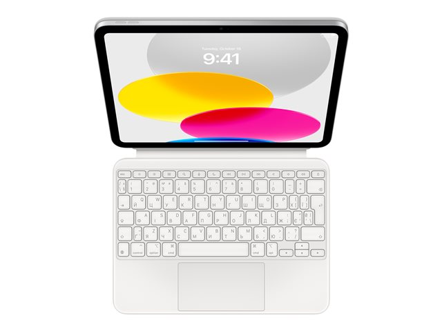 Apple Magic Keyboard Folio - Keyboard and folio case - with trackpad - Apple Smart connector - QWERTY - Ukrainian - for iPad Wi-Fi (10th generation)