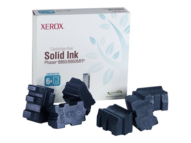 Solid inks - 6 x cyan - 14000 pages - for Phaser 8860