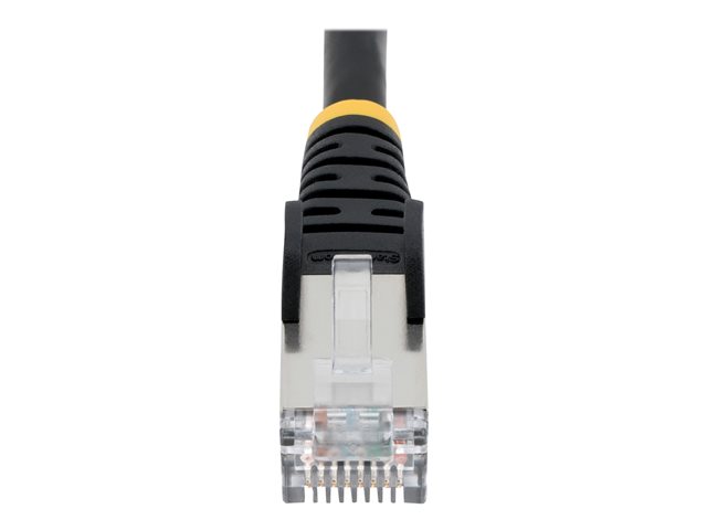 Startech 5m CAT6a Ethernet Cable - Black - Low Smoke Zero Halogen (LSZH) - 10GbE 500MHz 100W PoE++ Snagless RJ-45 w/Strain Reliefs S/FTP Network Patch Cord - Patch cable - RJ-45 (M) to RJ-45 (M) - 5 m - S/FTP - CAT 6a - IEEE 802.3bt - halogen-free, molded