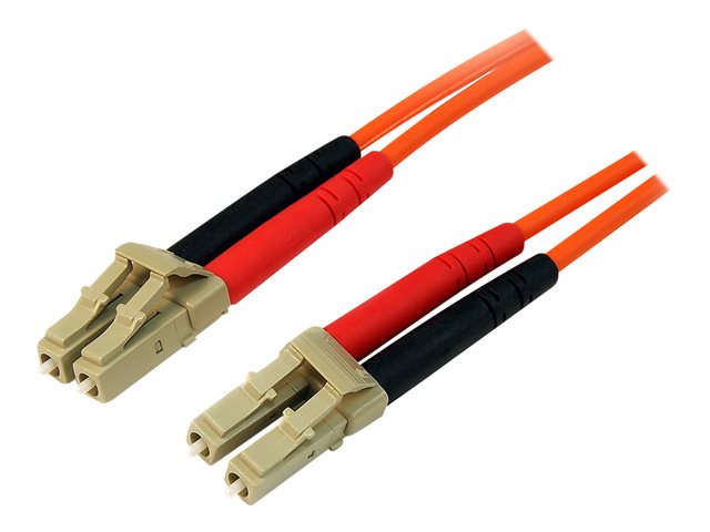 StarTech.com 15m Fiber Optic Cable - Multimode Duplex 50/125 - LSZH - LC/LC - OM2 - LC to LC Fiber Patch Cable - network cable - 15 m - 15 m - orange