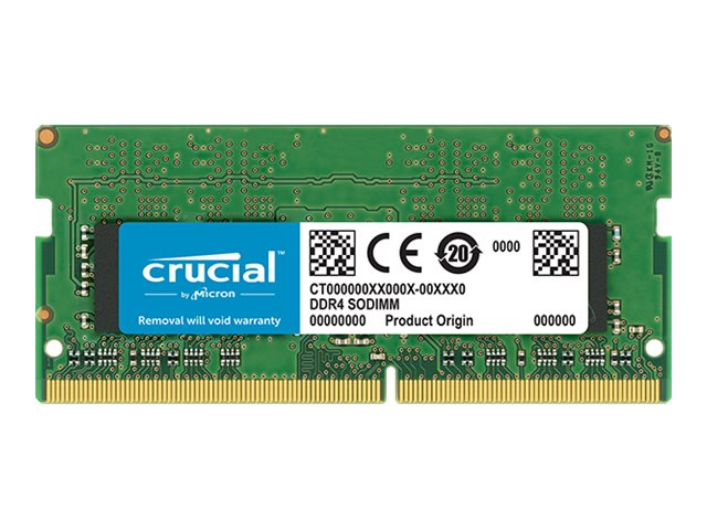 Crucial - DDR4 - module - 4 GB - SO-DIMM 260-pin / PC4-19200 - unbuffered