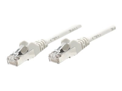 Intellinet Network Patch Cable, Cat5e, 20m, Grey, CCA, F/UTP, PVC, RJ45, Gold Plated Contacts, Snagless, Booted, Lifetime Warranty, Polybag - patch cable - 20 m - grey