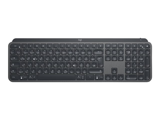 Logitech MX Keys Advanced Wireless Illuminated Keyboard - keyboard - QWERTZ - German - graphite Input Device