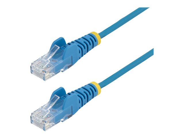 StarTech.com 2m Slim LSZH CAT6 Ethernet Cable, 10 Gigabit Snagless RJ45 100W PoE Patch Cord, CAT 6 10GbE UTP Network Cable w/Strain Relief, Blue, Fluke Tested/ETL, Low Smoke Zero Halogen - Category 6 - 28AWG (N6PAT200CMBLS) - Patch cable - RJ-45 (M) to RJ