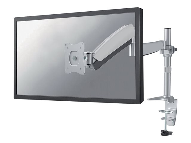 Neomounts FPMA-D950 - Mounting kit - full-motion - for LCD display - silver - screen size: 10"-30" - clamp mountable, grommet, desk-mountable