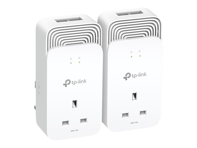 TP-Link PG2400P KIT V1 - powerline adapter kit - wall-pluggable