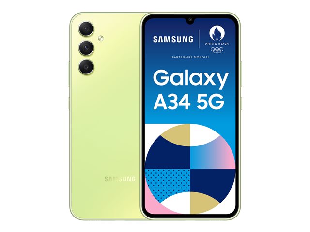 Samsung Galaxy A34 5G - awesome lime - 5G smartphone - 128 GB - GSM