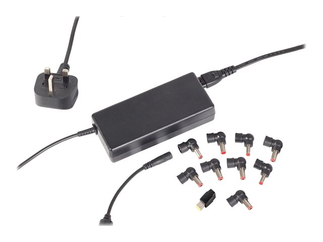 90W UNIVERSAL LAPTOP CHARGER UK BLACK