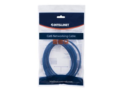 NETWORK CABLE CAT6 CCA 2M BLUE U/UTP SNAGLESS/BOOTED