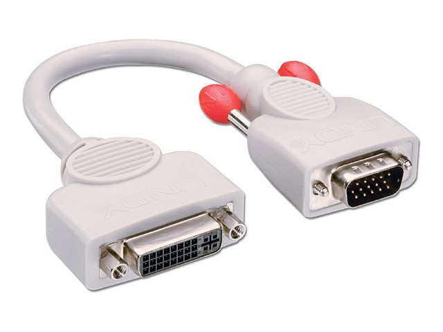 0.2M VGA TO DVI-A SHORT ADAPT 15 PIN HD MALE/DVI-A FEMALE