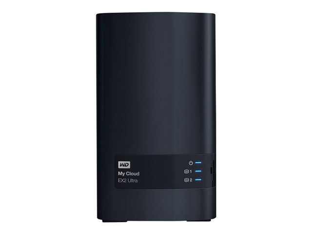 WD My Cloud EX2 Ultra WDBVBZ0320JCH - Personal cloud storage device - 2 bays - 32 TB - HDD 16 TB x 2 - RAID RAID 0, 1, JBOD - RAM 1 GB - Gigabit Ethernet - iSCSI support