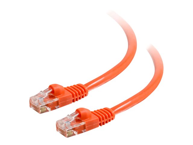 C2G Cat5e Booted Unshielded (UTP) Network Patch Cable - Patch cable - RJ-45 (M) to RJ-45 (M) - 1.5 m - UTP - CAT 5e - molded, snagless, stranded - orange