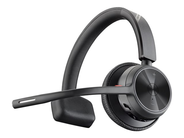 HP Poly Voyager 4310 - Voyager 4300 UC series - headset - on-ear - Bluetooth - wireless, wired - USB-C - black - Certified for Microsoft Teams, Zoom Certified