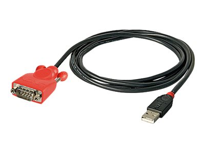 Lindy USB Serial RS232 Converter 9 pin - serial adapter - USB 2.0 - RS-232