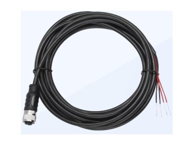 M12 TO FLYING LEADS DC PWR CORD 10M NO PWR SUPPLY REQ 12-24VDC