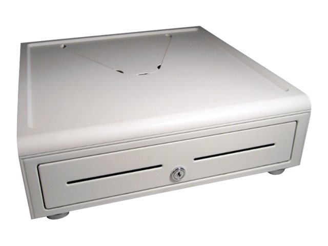 VASARIO 24V WHT CASH DRAWER CHROME ACCENT 411X439X133