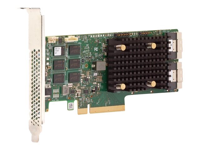 HPE MegaRAID 416i-p - Storage controller - up to 240 physical drives, up to 64 logical drives - 16 Channel - SATA 6Gb/s / SAS 12Gb/s / PCIe 4.0 (NVMe) - RAID RAID 0, 1, 5, 6, 10, 50, 60 - PCIe 4.0 x8 - remarketed - for HPE MR416i-o