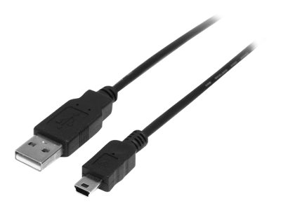 StarTech 0.5m Mini USB 2.0 Cable A to Mini B M/M - USB cable - USB (M) to mini-USB Type B (M) - USB 2.0 - 50 cm - black